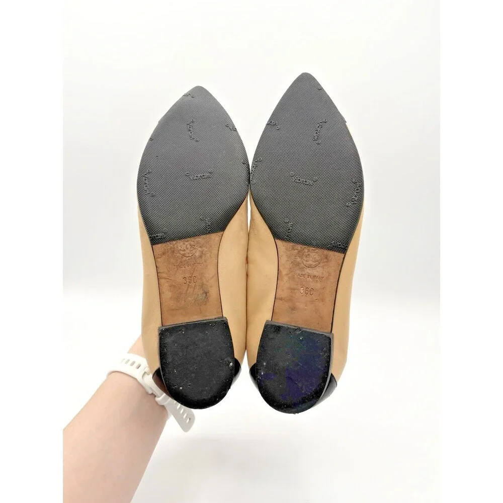 CHANEL beige black